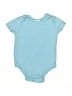Dollar Tree 100% Cotton Solid Teal Short Sleeve Onesie Size 3-6 mo - photo 1