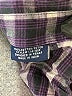 Panhandle Slim 100% Cotton Plaid Blue Long Sleeve Button-Down Shirt Size 10 - photo 4