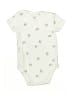 Carter's 100% Cotton Print Ivory Short Sleeve Onesie 3-6 MO / 6 MO - photo 2