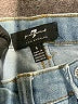 7 For All Mankind Color Block Blue Jeans Size 6 - photo 3