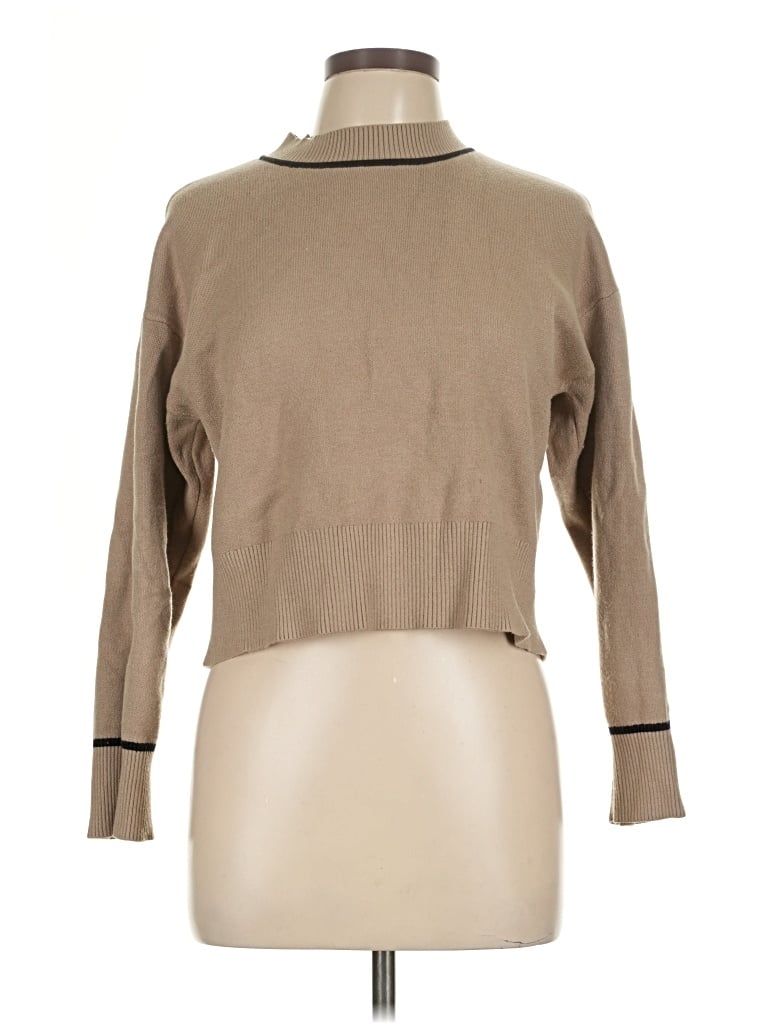 Pre-owned Vero Moda Turtleneck Sweater In Tan
