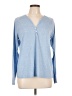 Unbranded Blue Long Sleeve Henley Size L - photo 1