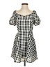 Xtraordinary Checkered-gingham Gray Casual Dress Size XS - photo 1