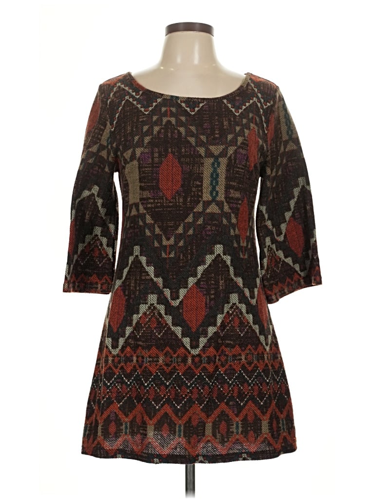 Pre-owned Angie Casual Dress In Brown