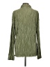 Unbranded 100% Polyester Metallic Green Long Sleeve Blouse Size L - photo 2