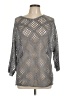 Shein 100% Polyester Metallic Gray Pullover Sweater Size 6 - photo 1