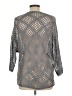 Shein 100% Polyester Metallic Gray Pullover Sweater Size 6 - photo 2