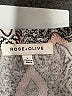Rose + Olive Gray 3/4 Sleeve Blouse Size L - photo 6