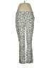 Kenar Print Silver White Active Pants Size 6 - photo 1
