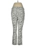 Kenar Print Silver White Active Pants Size 6 - photo 2