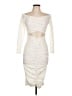 Assorted Brands Ivory Cocktail Dress Size L - photo 1
