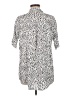 Z Supply Animal Print Silver Ivory Short Sleeve Blouse Size M - photo 2
