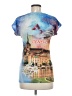 Assorted Brands 100% Polyester Print Blue Short Sleeve T-Shirt Size M - photo 2