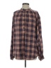 Unbranded Plaid Brown Long Sleeve Button-Down Shirt Size S - photo 1