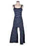 Caution to the Wind Stripes Blue Jumpsuit Size XS (estimated) - photo 1