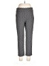 Alfred Dunner Houndstooth Black Casual Pants Size 12 - photo 1