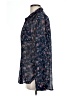 Vince Camuto 100% Polyester Paisley Blue Long Sleeve Blouse Size L - photo 5
