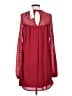 Sage 100% Polyester Burgundy Casual Dress Size S - photo 2