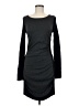 Express Solid Gray Casual Dress Size M - photo 1