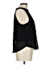 Paper Crane 100% Polyester Black Sleeveless Blouse Size L - photo 4