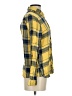 Love Tree 100% Rayon Plaid Yellow Long Sleeve Button-Down Shirt Size S - photo 4