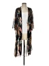 Now N Forever 100% Polyester Black Kimono Size S - photo 1