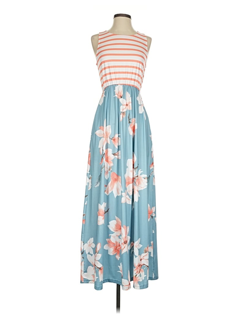 Pre-owned Simplee Casual Dress In Blue