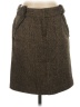 British Khaki Tweed Brown Casual Skirt Size 4 - photo 1