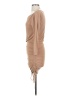 Shein Solid Tan Cocktail Dress Size 4 - photo 5