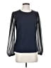 Ann Taylor Blue Long Sleeve Blouse Size XS - photo 1