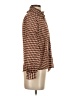 Shein Houndstooth Brown Long Sleeve Blouse Size XS - photo 4