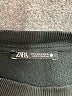 Zara Solid Black Sweatshirt Size S - photo 7