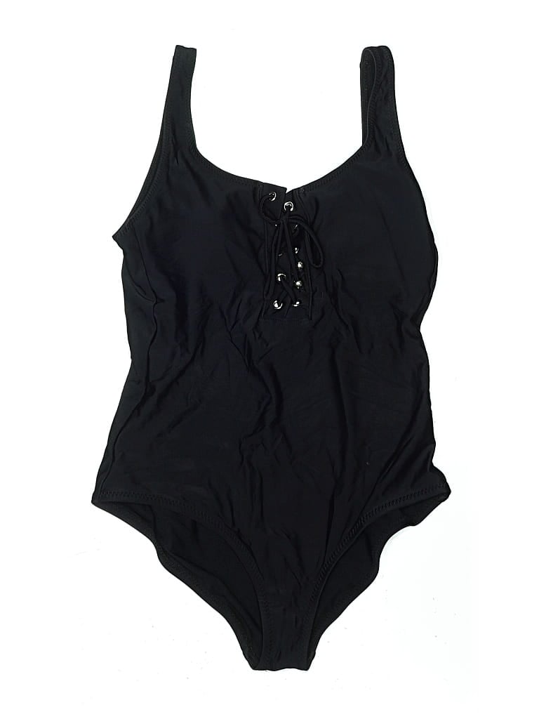 Pre-owned Mossimo One Piece Swimsuit In Black