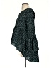 Shein 100% Polyester Polka Dots Teal 3/4 Sleeve Blouse Size 4 - photo 5