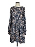 Hinge 100% Viscose Paisley Blue Casual Dress Size XS - photo 1