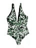 Sam & Lavi Floral Green One Piece Swimsuit Size S - photo 2
