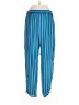 Per Se By Carlisle 100% Silk Print Blue Silk Pants Size 12 - photo 1
