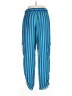 Per Se By Carlisle 100% Silk Print Blue Silk Pants Size 12 - photo 2
