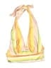 Cider Tie-dye Yellow Swimsuit Top Size XL - photo 2