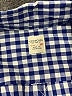 Crewcuts 100% Cotton Checkered-gingham Blue Long Sleeve Button-Down Shirt Size 10 - photo 3