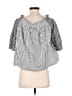 Gap 100% Cotton Black 3/4 Sleeve Blouse Size S - photo 2