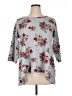 Green Envelope Floral Gray Pullover Sweater Size 1X - photo 1
