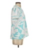 Ann Taylor 100% Polyester Teal Short Sleeve Top Size S - photo 4