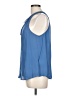 Joie 100% Silk Blue Sleeveless Silk Top Size L - photo 5