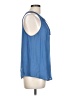 Joie 100% Silk Blue Sleeveless Silk Top Size L - photo 4
