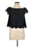 Olivia Grey Black Short Sleeve Blouse Size M - photo 1