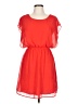 Assorted Brands 100% Polyester Solid Red Casual Dress Size L - photo 1