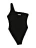 Unbranded Solid Black One Piece Swimsuit Size XL - photo 2