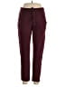 Baci Solid Burgundy Casual Pants Size XL - photo 1