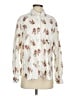 Aerie Floral Ivory Long Sleeve Blouse Size S - photo 1